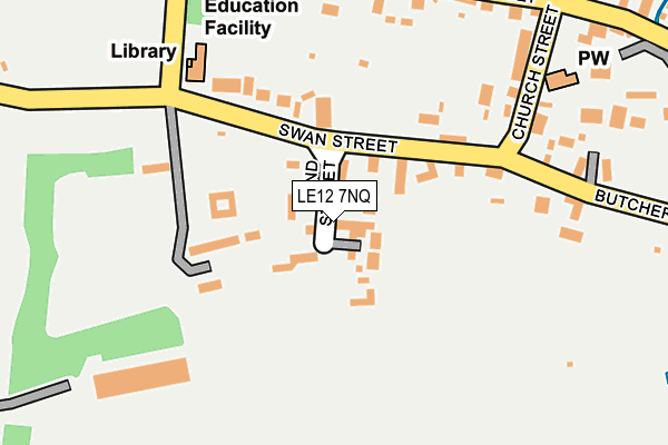 LE12 7NQ map - OS OpenMap – Local (Ordnance Survey)