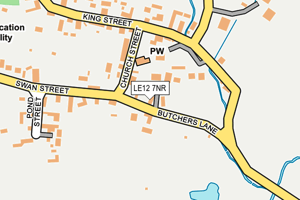 LE12 7NR map - OS OpenMap – Local (Ordnance Survey)