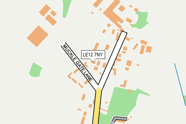 LE12 7NY map - OS OpenMap – Local (Ordnance Survey)
