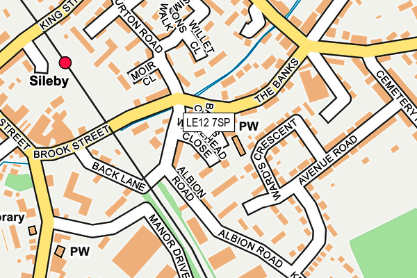 LE12 7SP map - OS OpenMap – Local (Ordnance Survey)