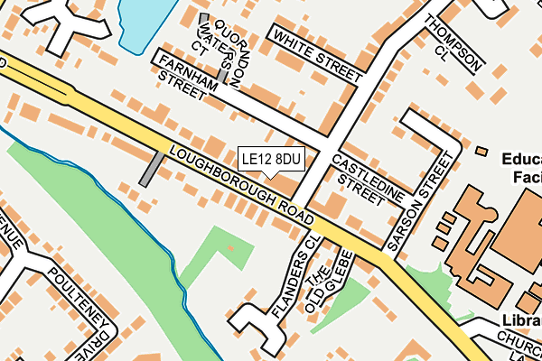 LE12 8DU map - OS OpenMap – Local (Ordnance Survey)