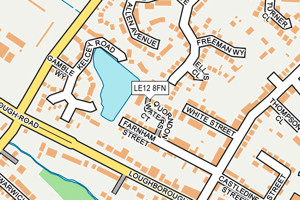 LE12 8FN map - OS OpenMap – Local (Ordnance Survey)