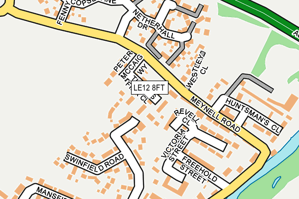 Map of HINCKLEY PROPERTY SERVICES LTD at local scale