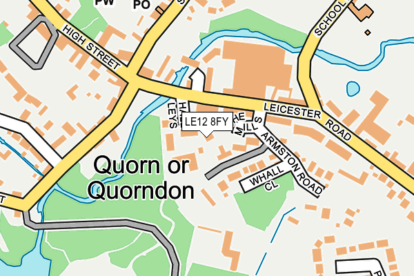 LE12 8FY map - OS OpenMap – Local (Ordnance Survey)