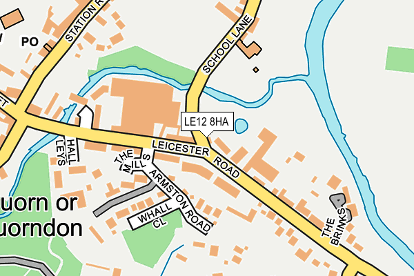 LE12 8HA map - OS OpenMap – Local (Ordnance Survey)