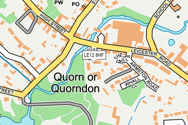 LE12 8HF map - OS OpenMap – Local (Ordnance Survey)