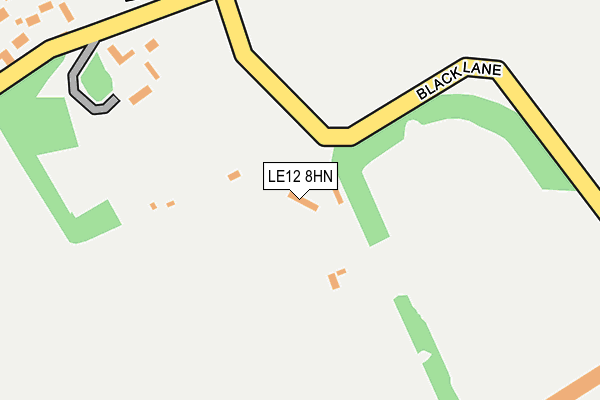 LE12 8HN map - OS OpenMap – Local (Ordnance Survey)