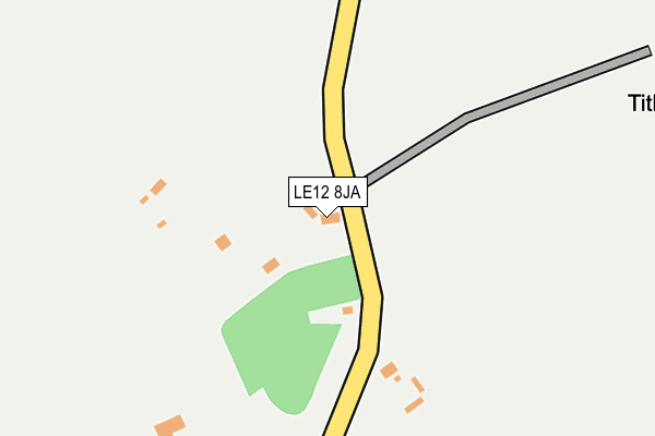 LE12 8JA map - OS OpenMap – Local (Ordnance Survey)