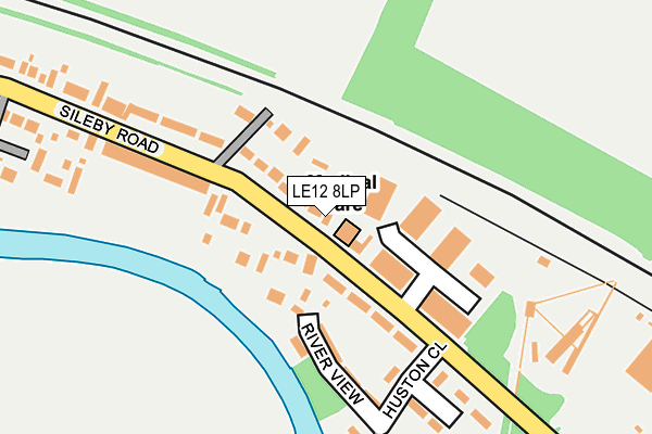 LE12 8LP map - OS OpenMap – Local (Ordnance Survey)