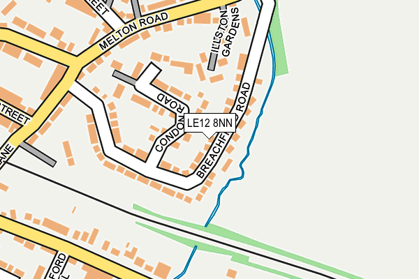 LE12 8NN map - OS OpenMap – Local (Ordnance Survey)