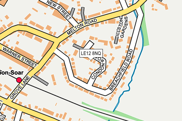 LE12 8NQ map - OS OpenMap – Local (Ordnance Survey)