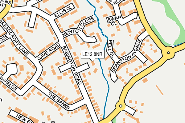 LE12 8NR map - OS OpenMap – Local (Ordnance Survey)