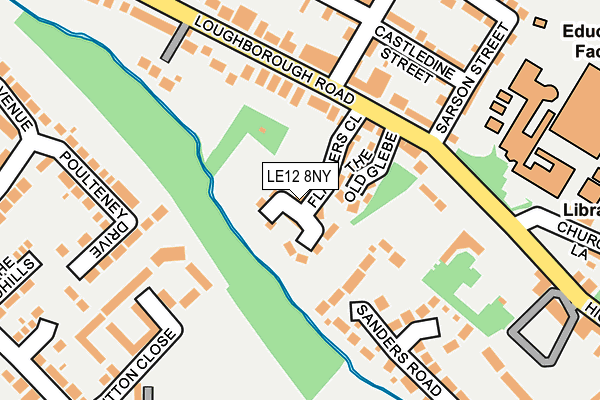 LE12 8NY map - OS OpenMap – Local (Ordnance Survey)