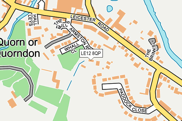 LE12 8QP map - OS OpenMap – Local (Ordnance Survey)