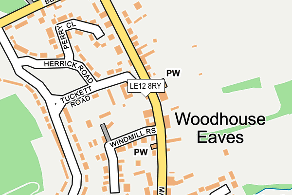 Map of APPLE & PEAR (WOODHOUSE ) LTD at local scale