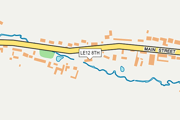 LE12 8TH map - OS OpenMap – Local (Ordnance Survey)