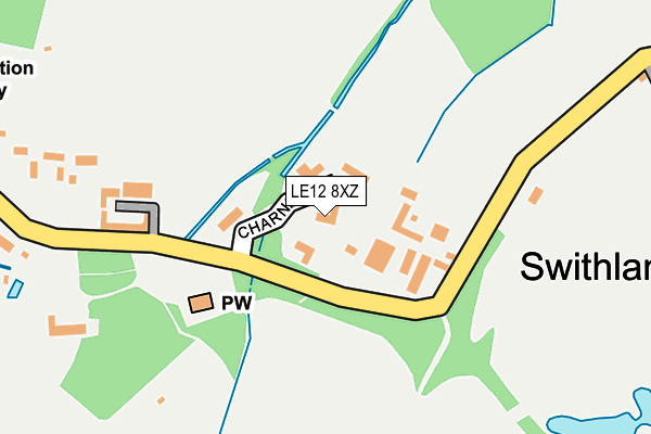 LE12 8XZ map - OS OpenMap – Local (Ordnance Survey)