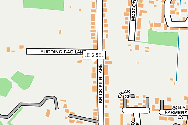 LE12 9EL map - OS OpenMap – Local (Ordnance Survey)