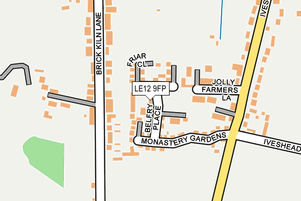 LE12 9FP map - OS OpenMap – Local (Ordnance Survey)