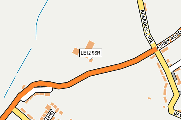 LE12 9SR map - OS OpenMap – Local (Ordnance Survey)