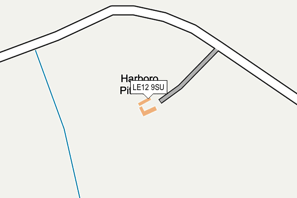LE12 9SU map - OS OpenMap – Local (Ordnance Survey)