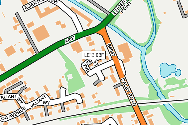 LE13 0BF map - OS OpenMap – Local (Ordnance Survey)