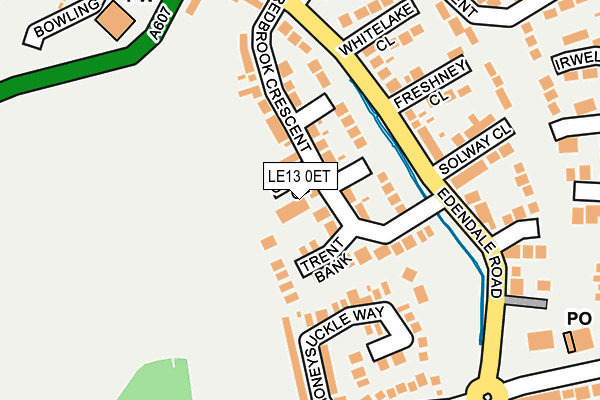 LE13 0ET map - OS OpenMap – Local (Ordnance Survey)