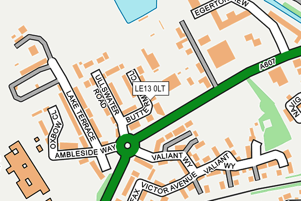 LE13 0LT map - OS OpenMap – Local (Ordnance Survey)