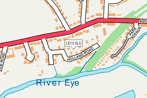 LE13 0LU map - OS OpenMap – Local (Ordnance Survey)