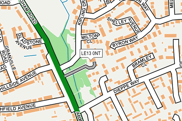 LE13 0NT map - OS OpenMap – Local (Ordnance Survey)