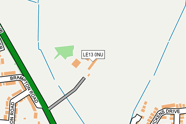 LE13 0NU map - OS OpenMap – Local (Ordnance Survey)