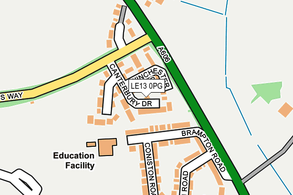 LE13 0PG map - OS OpenMap – Local (Ordnance Survey)