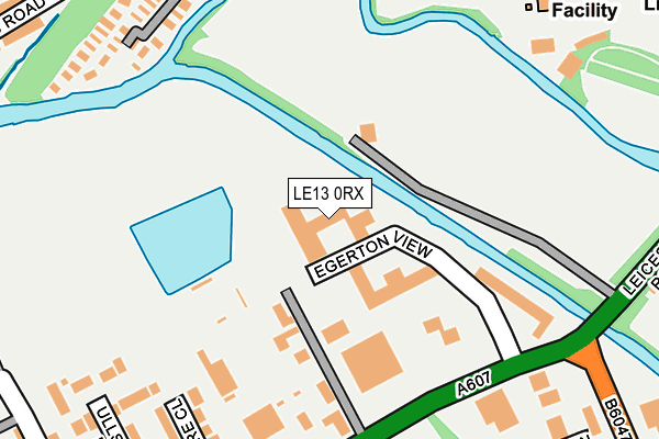 LE13 0RX map - OS OpenMap – Local (Ordnance Survey)