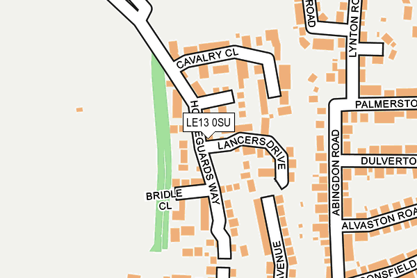 LE13 0SU map - OS OpenMap – Local (Ordnance Survey)