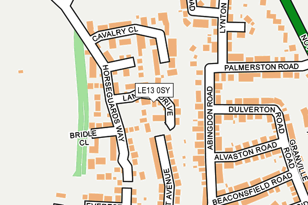 LE13 0SY map - OS OpenMap – Local (Ordnance Survey)