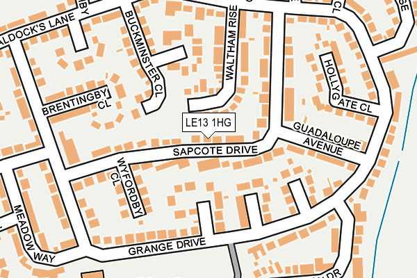 LE13 1HG map - OS OpenMap – Local (Ordnance Survey)