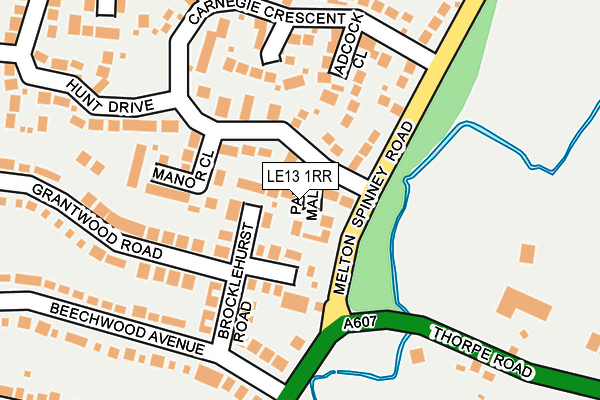 LE13 1RR map - OS OpenMap – Local (Ordnance Survey)