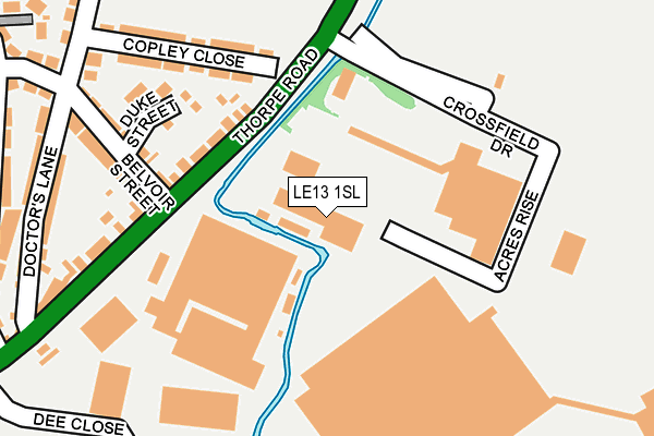 LE13 1SL map - OS OpenMap – Local (Ordnance Survey)