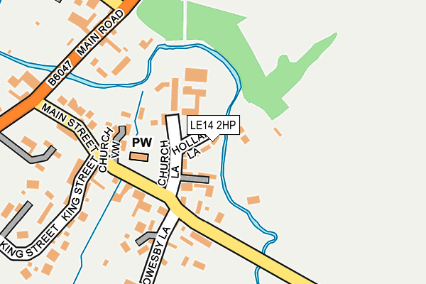 LE14 2HP map - OS OpenMap – Local (Ordnance Survey)