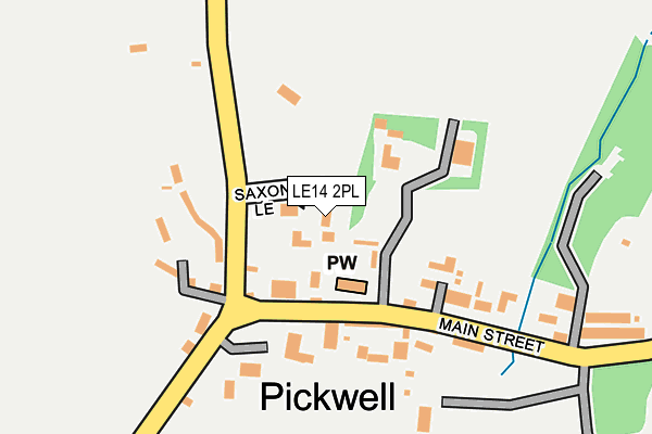 LE14 2PL map - OS OpenMap – Local (Ordnance Survey)