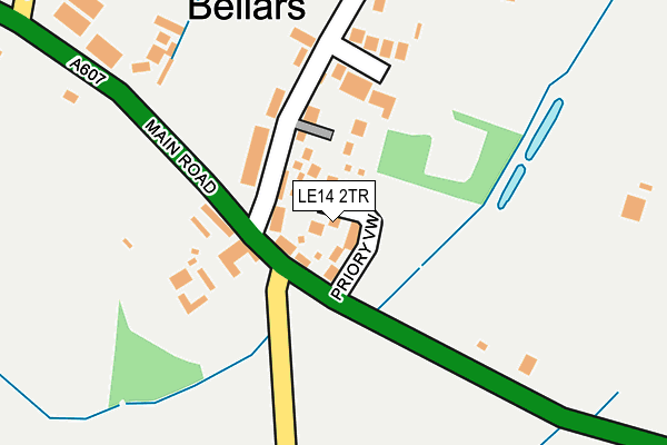 LE14 2TR map - OS OpenMap – Local (Ordnance Survey)