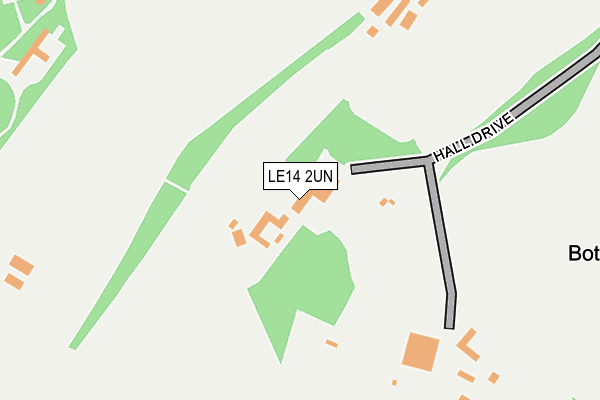 LE14 2UN map - OS OpenMap – Local (Ordnance Survey)