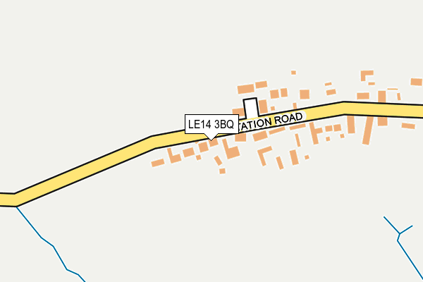 LE14 3BQ map - OS OpenMap – Local (Ordnance Survey)