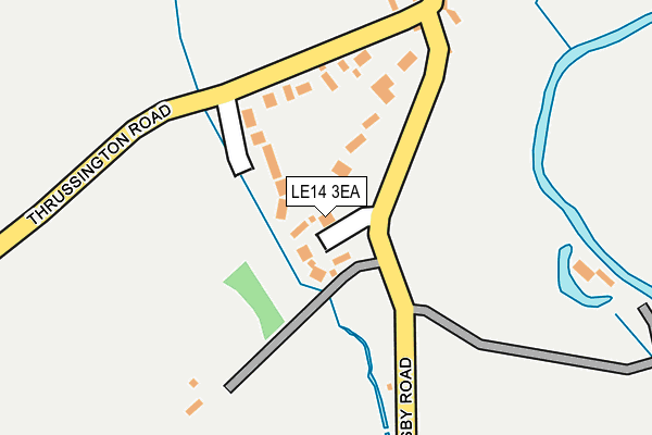 LE14 3EA map - OS OpenMap – Local (Ordnance Survey)