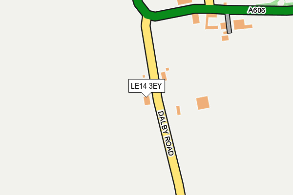 LE14 3EY map - OS OpenMap – Local (Ordnance Survey)