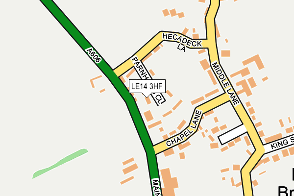 LE14 3HF map - OS OpenMap – Local (Ordnance Survey)