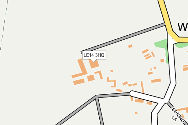 LE14 3HQ map - OS OpenMap – Local (Ordnance Survey)