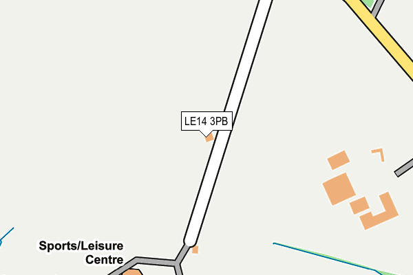 LE14 3PB map - OS OpenMap – Local (Ordnance Survey)