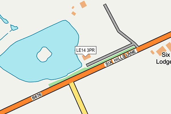 LE14 3PR map - OS OpenMap – Local (Ordnance Survey)