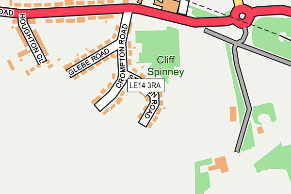 LE14 3RA map - OS OpenMap – Local (Ordnance Survey)